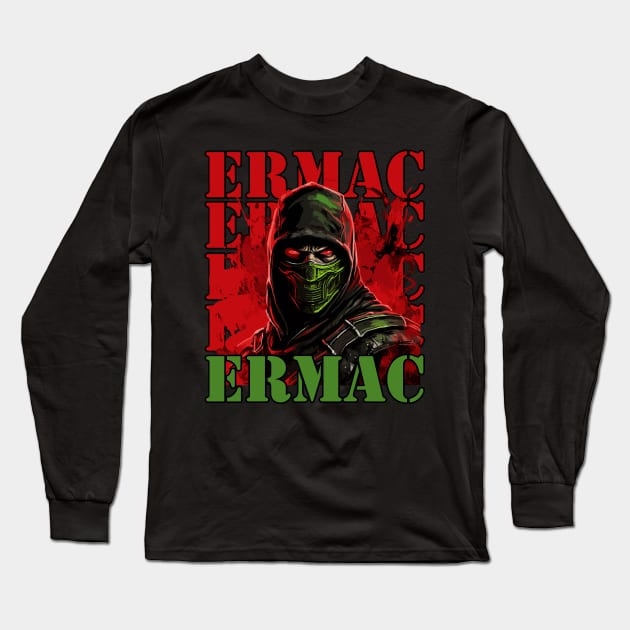 Ermac Long Sleeve T-Shirt by Brom Store